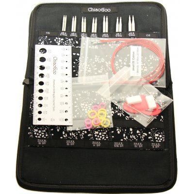 ChiaoGoo Twist Red Lace Small sada výměnných jehlic 10 cm 2.75–5 mm – Zbozi.Blesk.cz