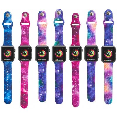 Mi-band.cz Apple watch řemínek Galaxie Modrá, S Apple Watch 42/44/45mm MIBANDCZX02272 – Zboží Mobilmania