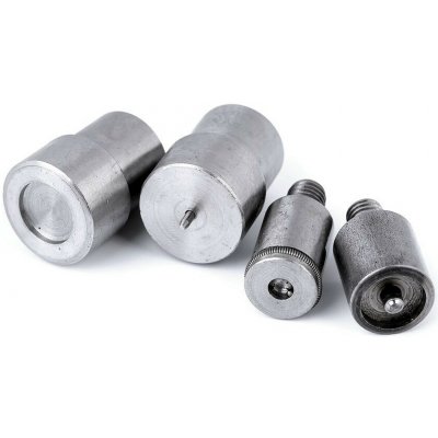 Piston na kovové druky Ø10; 12; 15 mm Varianta: 2 (Ø12 mm) nikl, Balení: 1 sada – Zboží Dáma