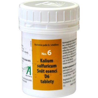 Adler Pharma Nr. 6 Kalium sulfuricum D6 1000 tablet – Hledejceny.cz