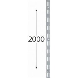 DO system lišta dvojitá šedá 2000