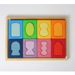 Grimm's Dřevěná stavebnice Duhová okna – Zboží Mobilmania