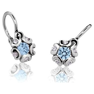 Cutie Jewellery zlaté 2 Květina C2178 arctic blue – Zboží Mobilmania