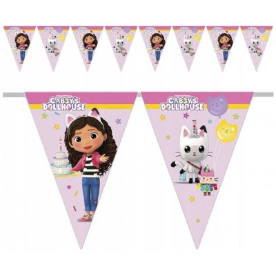 GoDan Girlanda vlaječková Gábinin kouzelný domek 2,3 m FSC – Zboží Dáma