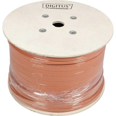 Digitus DK-1743-VH-10 Instalační, CAT 7 S-FTP, 1200 MHz Dca (EN 50575), AWG 23/1, 1000m, oranžový