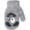 Kojenecká rukavice BeSnazzy pletené dětské rukavičky zateplené s obrázkem chlapecké světle šedé