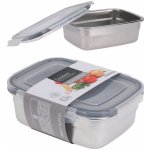 M.A.T. Group Dóza obdélníková nerez + PH víčko s klick uz. 0,5 l 14,5 x 11,5 x 5,2 cm – Zboží Dáma