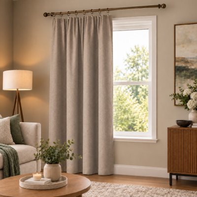 MyBestHome ZET 100% zatemňující závěs SUPER BLACKOUT béžový 005 s řasící páskou 140×250 cm – Zboží Mobilmania