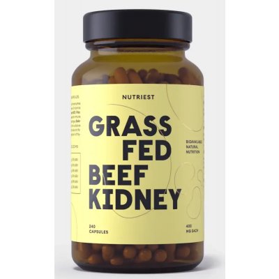 Nutriest Evropské hovězí ledvinky v grass fed kvalitě 270 kapslí – Hledejceny.cz