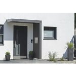 Gutta BS Plus 200 antracit 200x90 cm pravý bok s poštovní schránkou a nerezovým odtokem – Hledejceny.cz