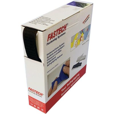 FASTECH® B25-SKL01999910 pásek se suchým zipem, zalepení hotmelt , háčková část, (d x š) 10 m x 25 mm, černá, 10 m – Hledejceny.cz