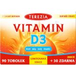 TEREZIA Vitamin D3 2000 IU Limitovaná edice 90 + 30 tobolek – Hledejceny.cz