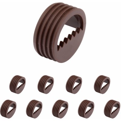 Walteco Kování pro zavěšení skříňky pr. 20 x 8,4 mm plast, hnědý, 2 ks 90707 – Hledejceny.cz