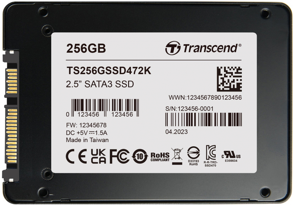 Transcend SSD472K 128GB, TS128GSSD472K