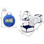 Mamido Dětský hrací stan s tunelem a bazénkem Vesmír + přenosné pouzdro 485 cm – Zbozi.Blesk.cz