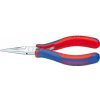 Kleště kulaté KNIPEX - kleště půlkulaté, přidržovací - 145mm, pro elektroniku, dojsložkové rukojeti (3562145)