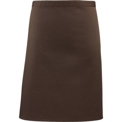 Premier Zástěra Colours PR 151 do pasu krátká COT39015114599-brown Hnědá – Hledejceny.cz