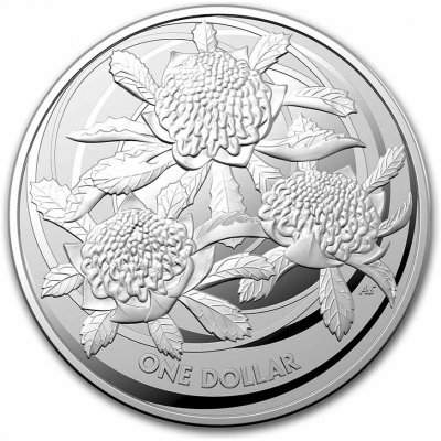 The Perth Mint Australia Mince 1 $ Wildflowers Waratah 1 oz