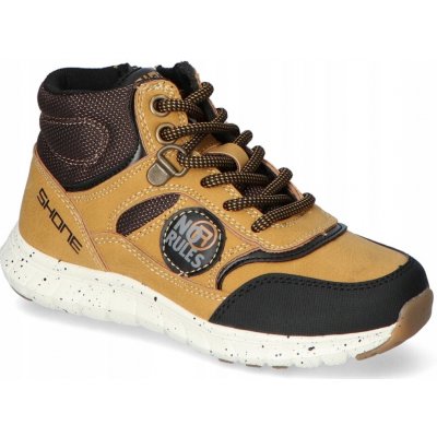 Chlapecké šněrovací trekové boty 3528 camel – Sleviste.cz