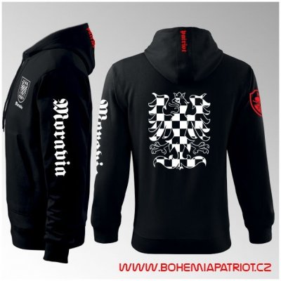 mikina s kapucí Moravia 6MZ černá – Hledejceny.cz