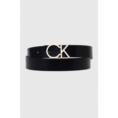 Calvin Klein Oboustranný kožený pásek dámský černá K60K608781