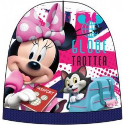 SunCity dívčí teplá čepice Minnie Mouse Disney modrá