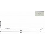 MACO střední závora 828 | 1501 - 1750 mm – Zboží Mobilmania