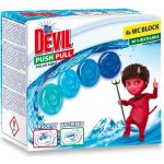 Dr. Devil Polar Aqua Push Pull WC blok bez košíku 4 x 20 g – Zboží Mobilmania