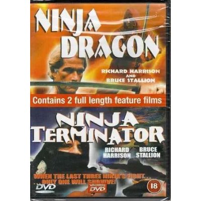 2x Ninja Dragon / Ninja Terminator plast DVD