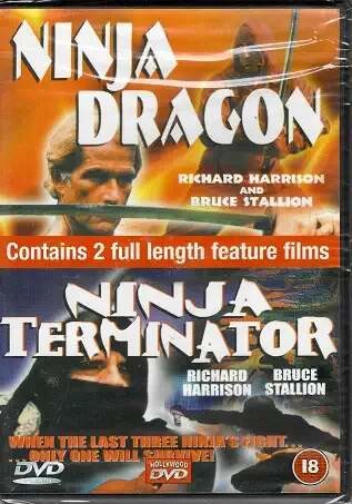 2x Ninja Dragon / Ninja Terminator plast DVD