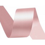 Stuha saténová 40 mm - pudrově růžová - 1 m – Zboží Mobilmania