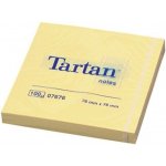 Blok samolepicí, 76x76 mm, žlutý, cena za 1ks, 12 ks v balení, TARTAN – Hledejceny.cz
