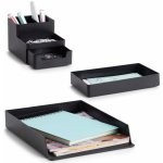 Zeller Present Sada 3 plastových organizérů UNTENSIL černý 24 x 32,5 x 18,5 cm – Hledejceny.cz