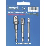 Narex Professional Sada adaptérů z upnutí HEX šestihran 1/4" na ořechy 1/2", 3/8", 1/4" 443002000 – Hledejceny.cz