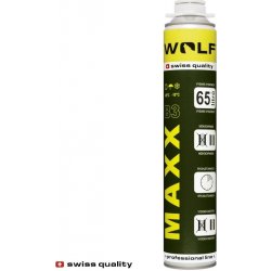 Wolf swiss quality Montážní pěna Maxx Pistolová Nízkoexpanzní 850 ml