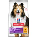 Hill’s Adult Medium Sensitive Stomach & Skin with chicken 2,5 kg – Hledejceny.cz