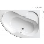 Ravak Rosa 140 x 105 cm CV01000000 – Zboží Dáma