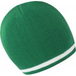 Pletená čepice s kontrastními pruhy R 368X emerald-white – Hledejceny.cz