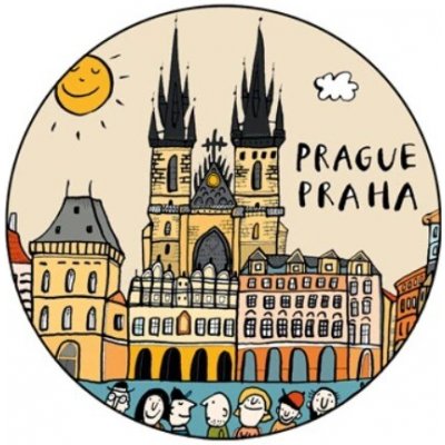 Magnetická placka velká - Staroměstské náměstí – Zboží Dáma