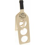 Indecor Stojan na víno dřevo 3 lahve 13x47 cm – Zboží Dáma