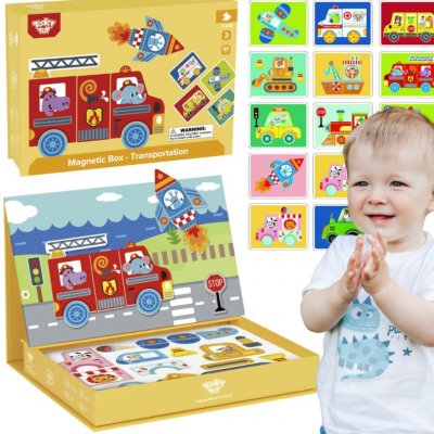 TOOKY TOY Vzdělávací puzzle Magnetická krabička – Hledejceny.cz