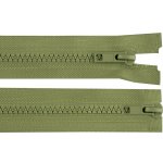 Pro Háčkování Kostěný zip No 5 délka 100 cm dvoucestný zelený khaki – Hledejceny.cz