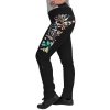 Dámské sportovní kalhoty Unuo Dámské softshellové kalhoty s fleecem pružné Action Černá Podzimní bobule