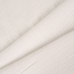 Takoy Látka mušelin/dvojitá gázovina Leia bílá – Zboží Mobilmania