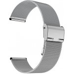 eses Milánský tah celokovový řemínek pro chytré hodinky 20mm stříbrná se zapínáním na sponu PRCZ-8093 – Zboží Mobilmania