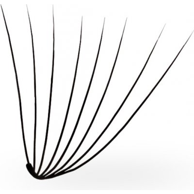Luxury Lashes 8D Řasy Premium sypané v Hotovém Vějířku - 1 000 Ks Zakřivení umělých řas: CC, Délka umělých řas: 12 mm, Tloušťka řas: 005 – Sleviste.cz