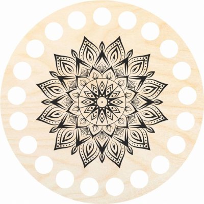 Dřevěný svět online Podtácek 10 cm, mandala 01 – Zboží Dáma
