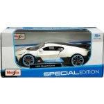 Maisto Bugatti Divo metalíza bílá 1:24 – Zboží Dáma