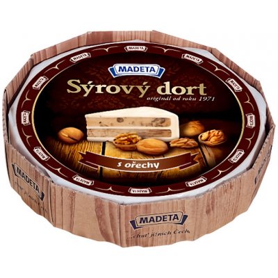 Madeta Sýrový dort s vlašskými ořechy 1400 g – Zboží Dáma