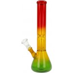 Super Heroes Skleněný bong s perkolací Beaker RYG Ice+Perc. 30cm – Sleviste.cz